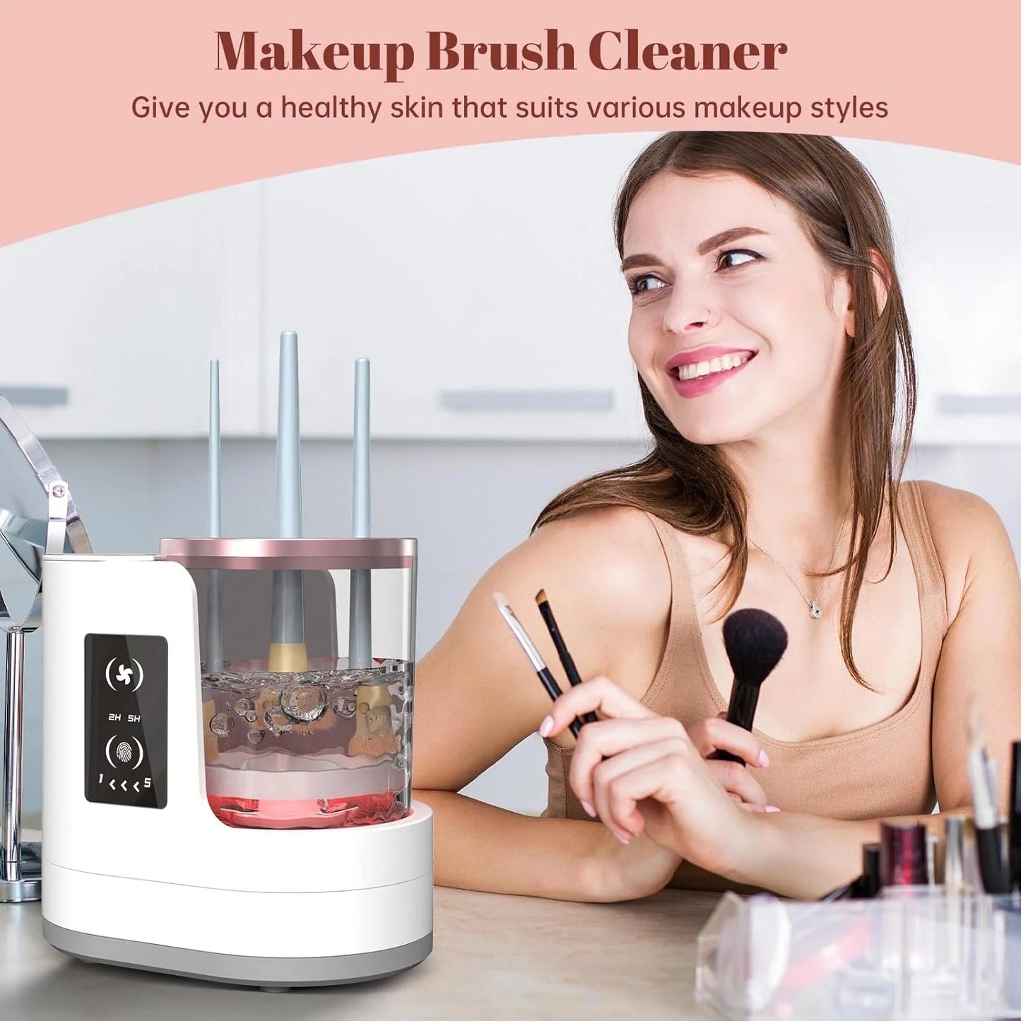 Brush Revival™ - 3 IN 1 Electric Makeup Brush Cleaner