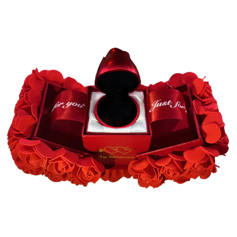 Eternal Rose™ - Rose Gift Box Crystal Pendant Necklace